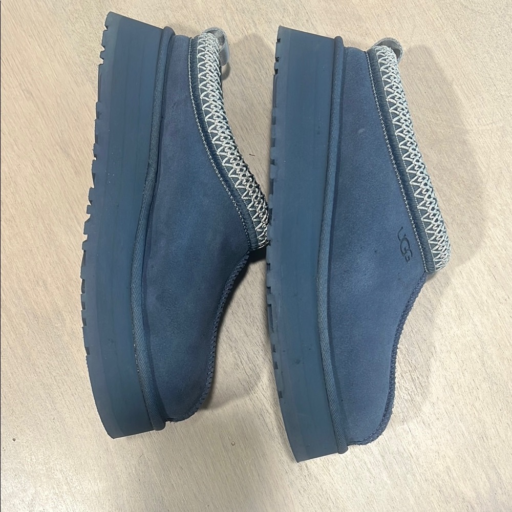 UGG Tazz Platform Slippers in Desert Blue - Picture 5 of 9